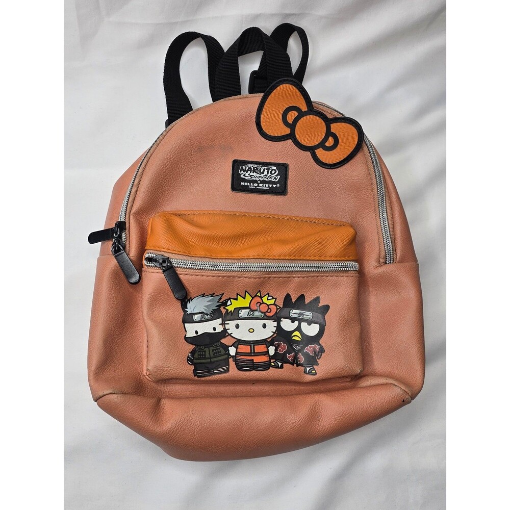 Hello Kitty x Naruto Shippuden Mini Backpack Adjustable Outer Pockets